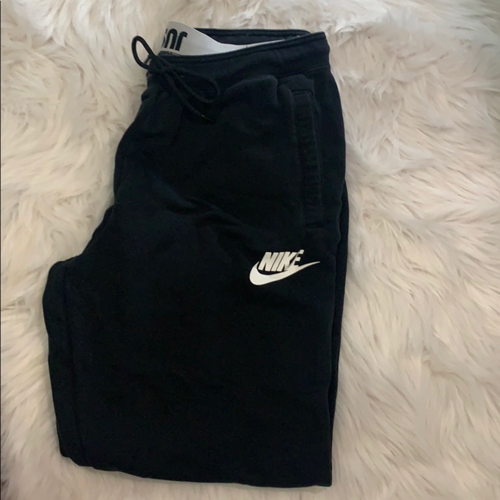Black Nike joggers